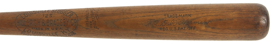 1934 Virgil "Spud" Davis St. Louis Cardinals Sidewritten H&B Louisville Slugger Professional Model Game Used Bat (MEARS A9)