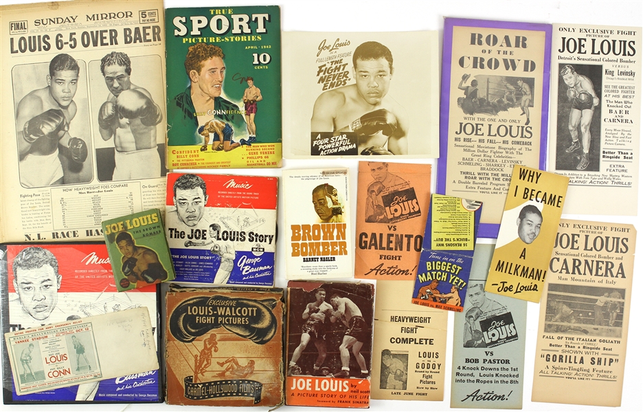 1937-1950s Joe Louis Archive (50+ Items) (JSA)