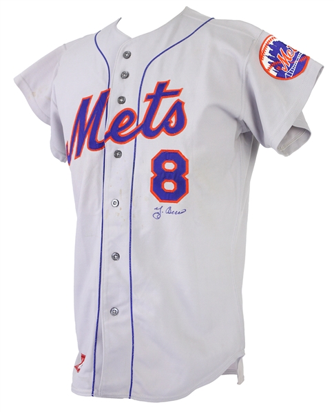 1975 Yogi Berra New York Mets Autographed Game Worn Jersey (MEARS LOA/JSA)