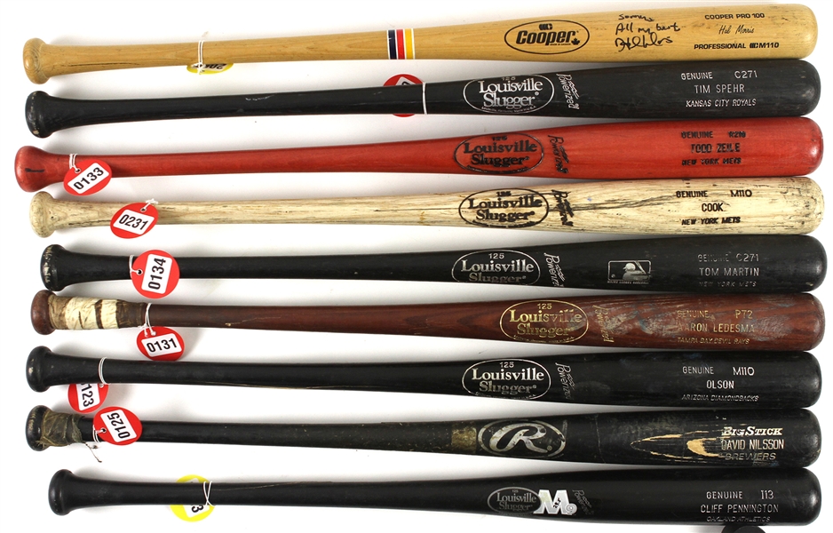 1986-2009 Professional Model Game Used Bat Collection - Lot of 18 w/ Stan Javier, Hal Morris, Kevin McReynolds, Charles Johnson, Matt Lawton & More (MEARS LOA)