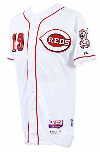 2015 Joey Votto Cincinnati Reds Signed Game Worn Home Jersey (MEARS LOA & PSA/DNA)