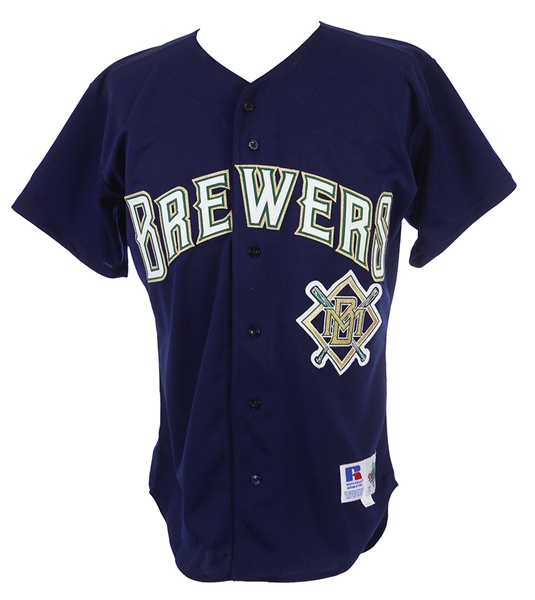 1995 Milwaukee Brewers #8 Alternate Jersey (MEARS LOA)