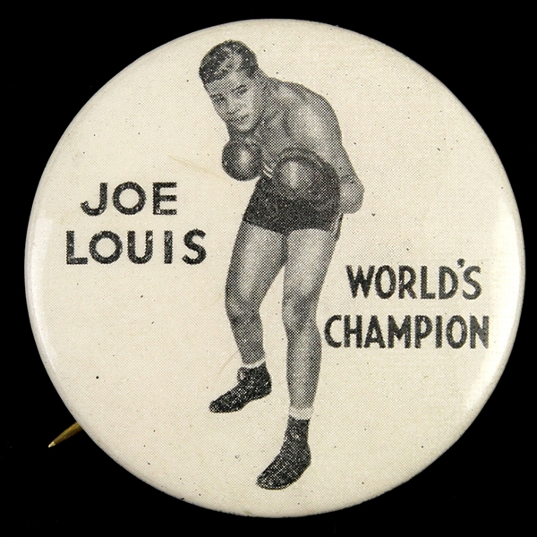 1937-1949 Joe Louis Worlds Champion 1 3/4" Pinback Button