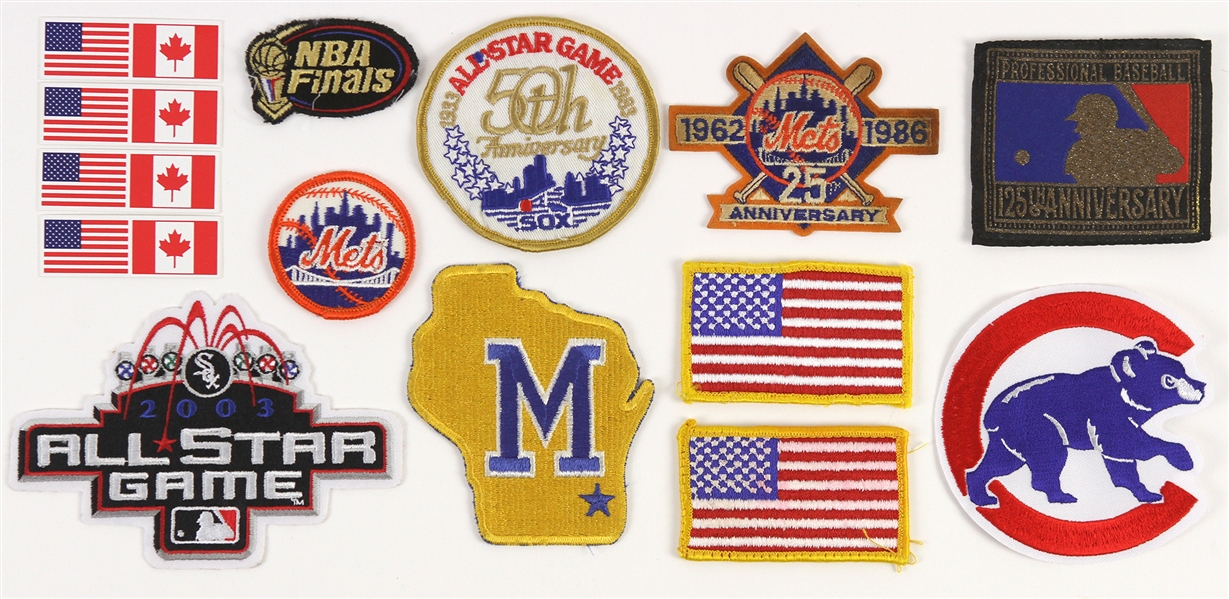 1980s-2000s Baseball and Basketball Patches (Lot of 11)