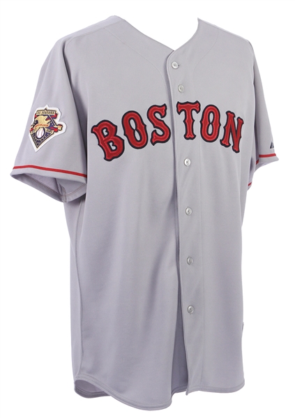 2001 John Valentin Boston Red Sox Signed Game Worn Road Jersey (MEARS LOA/JSA)