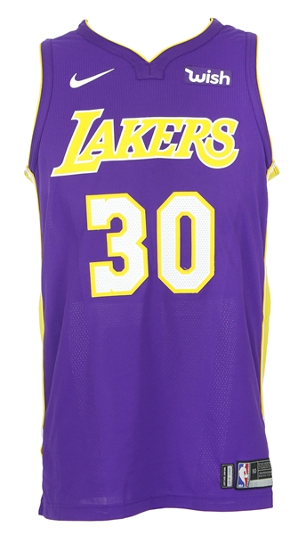 2017-18 Julus Randle Los Angeles Lakers Game Worn Statement Jersey (MEARS LOA)