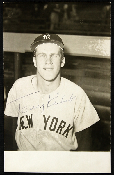 1957-1965 Tony Kubek New York Yankees Signed 3 1/2" x 5 1/2" Photo Post Card (JSA)