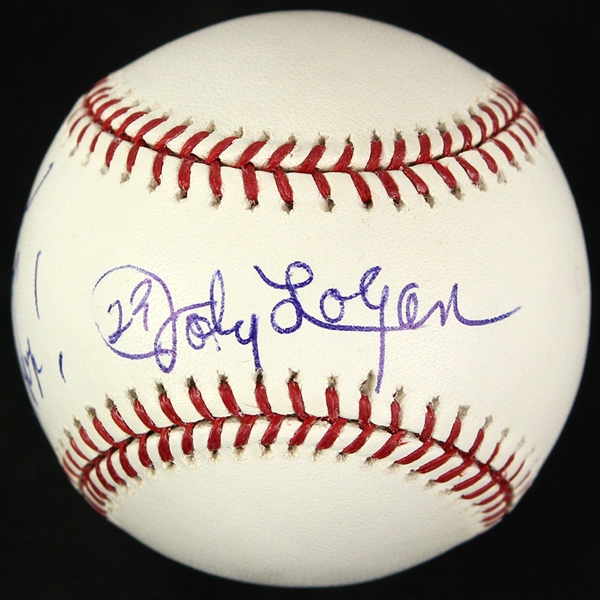 2000-2015 Johnny Logan Autographed OMLB Baseball (JSA)