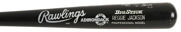 1986-87 Reggie Jackson Angels/Athletics Signed Rawlings Adirondack Big Stick Bat (JSA)