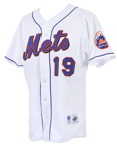 1998 Lenny Harris New York Mets Game Worn Home Jersey (MEARS LOA)