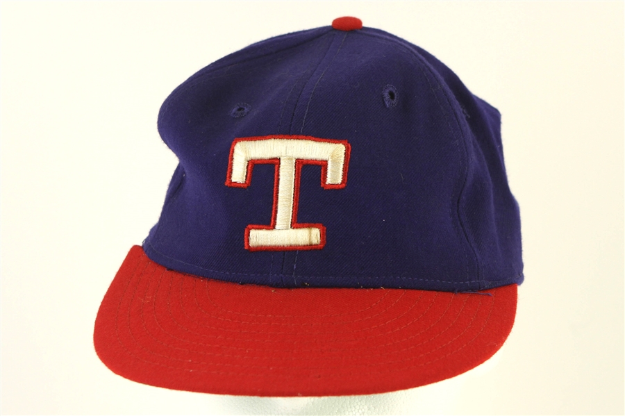 1977-79 Connie Ryan Texas Rangers Game Worn Cap (MEARS LOA)