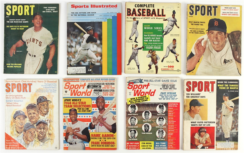1951-69 Baseball Magazine Collection - Lot of 13  