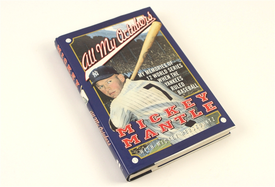 1994 Mickey Mantle New York Yankees Signed "All My Octobers" Book *JSA Full Letter*