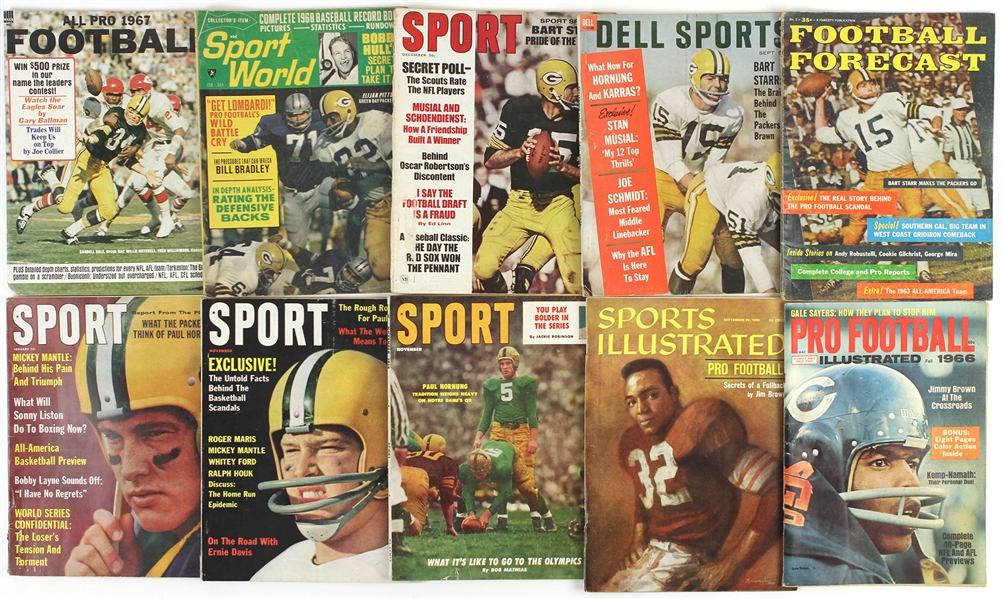 1956-68 Football Magazine Collection - Lot of 10