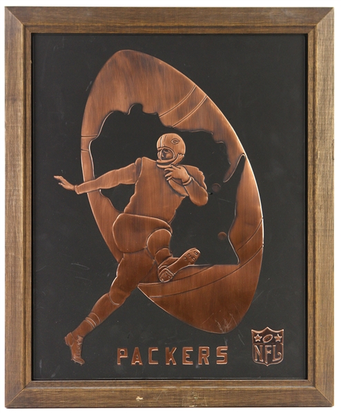 1960s Green Bay Packers NFL 18 1/2"x 23" Framed Print 
