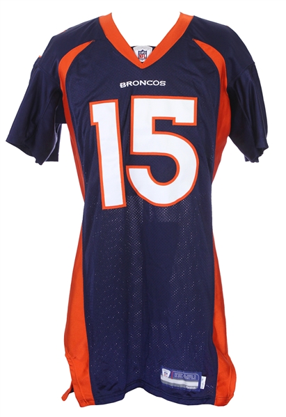 2010 Tim Tebow Denver Broncos Home Jersey (MEARS LOA) Rookie Season