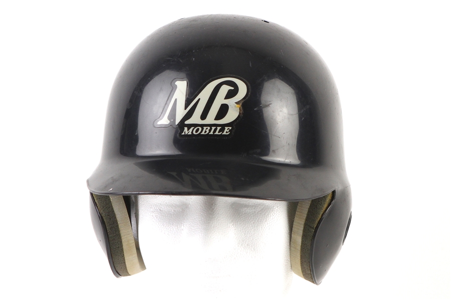 2002-04 Chris Rojas Mobile Bay Bears Game Worn Batting Helmet (MEARS LOA)