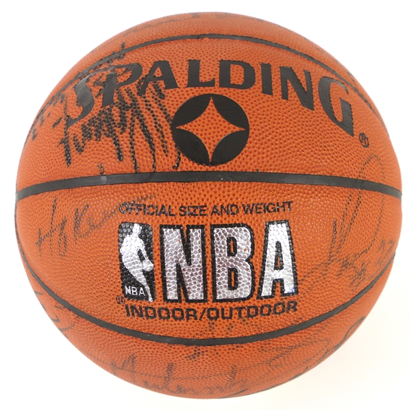 1991-92 NBA All Stars Multi Signed ONBA Stern Basketball w/ 17 Signatures Including Michael Jordan, Magic Johnson, Charles Barkley, Reggie Lewis & More (PSA/DNA)