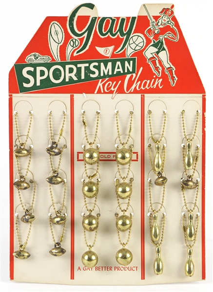 1950’s Store Display Gay Sportsman Keychains