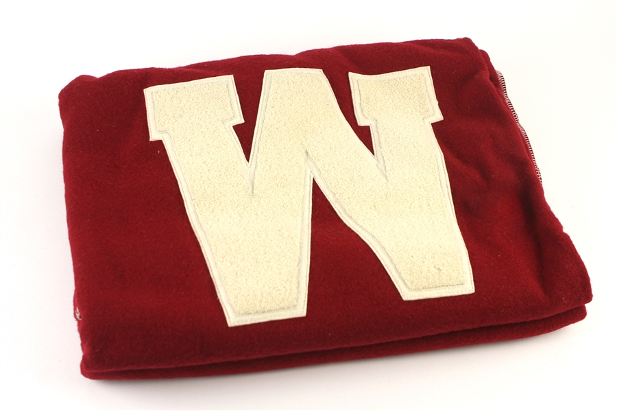 1948-1950s University of Wisconsin Badgers Blanket and Case 