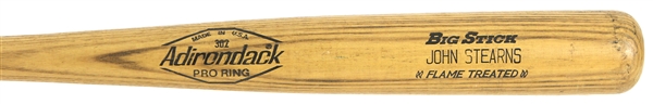 1980-82 John Stearns New York Mets Adirondack Professional Model Game Used Bat (MEARS LOA)