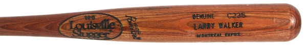 1991-94 Larry Walker Montreal Expos Louisville Slugger Professional Model Game Used Bat (MEARS A9)