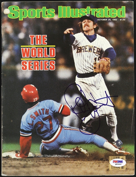 1982 Robin Yount Milwaukee Brewers Signed Sports Illustrated (PSA/DNA)