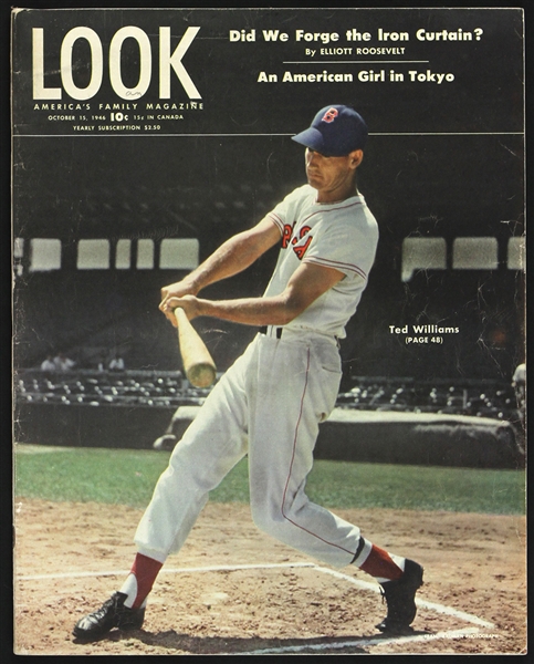 1946 Ted Williams Boston Red Sox Look Magazine 