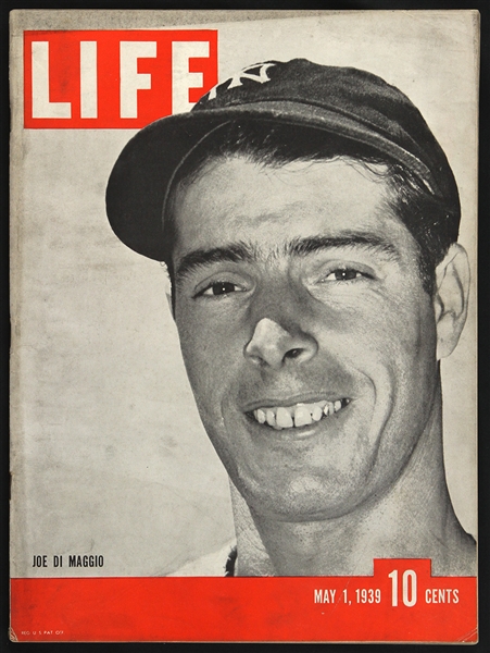1939 Joe DiMaggio New York Yankees Life Magazine