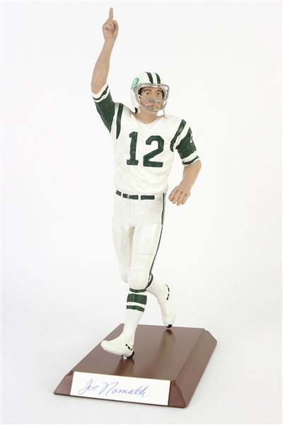 1992 Joe Namath New York Jets Signed 13" Salvino Statue (JSA)