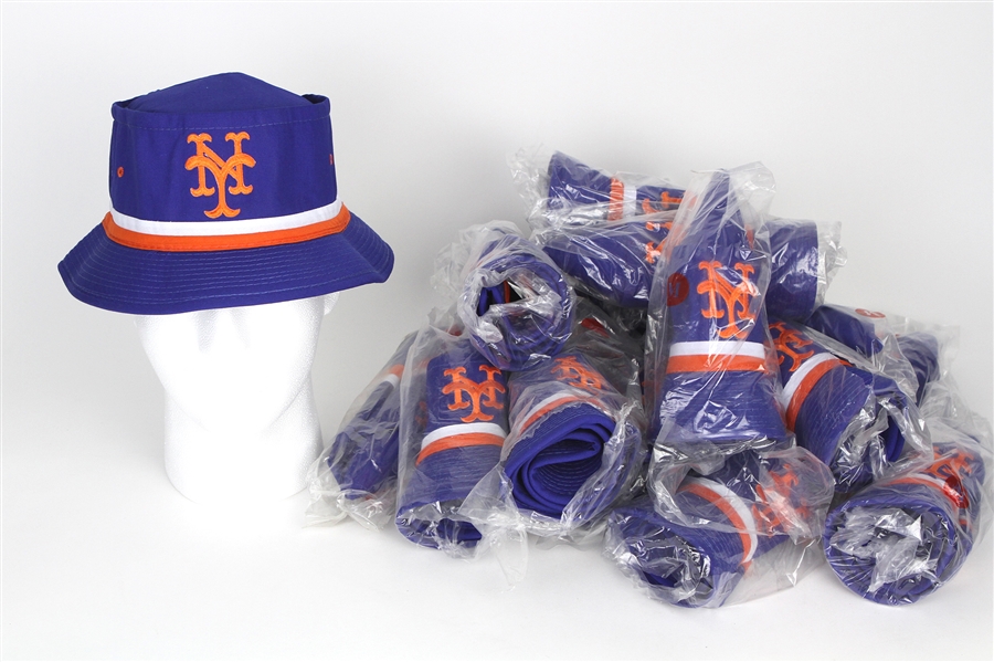 1990s New York Mets Bucket Hats (Lot of 42)