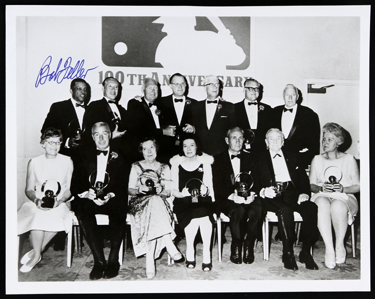 1936-1956 Bob Feller Cleveland Indians Signed 8"x 10" B&W Photo (JSA)