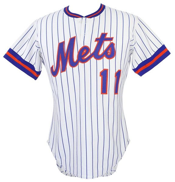 1982 Tom Veryzer New York Mets Game Worn Home Jersey (MEARS LOA)