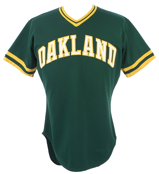 1984 Ray Burris Oakland Athletics Game Worn Alternate Jersey (MEARS LOA)