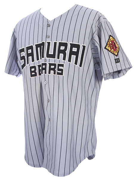 2005 Samurai Bears Golden Baseball League Game Worn Road Jersey (MEARS LOA)