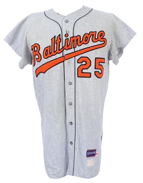 1970 Moe Drabowsky Baltimore Orioles Game Worn Road Jersey (MEARS A7.5)