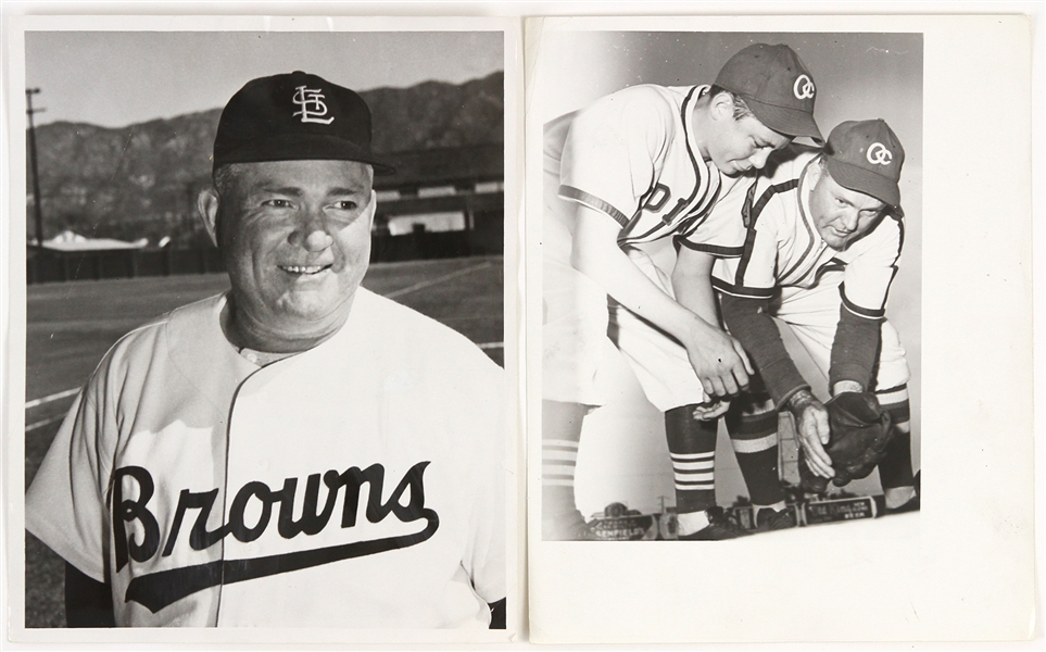 1952 Rogers Hornsby St. Louis Browns Original 8"x 10" Photos 