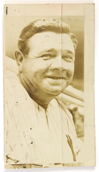 1920-1934 Babe Ruth New York Yankees Original 2"x 4" Photo