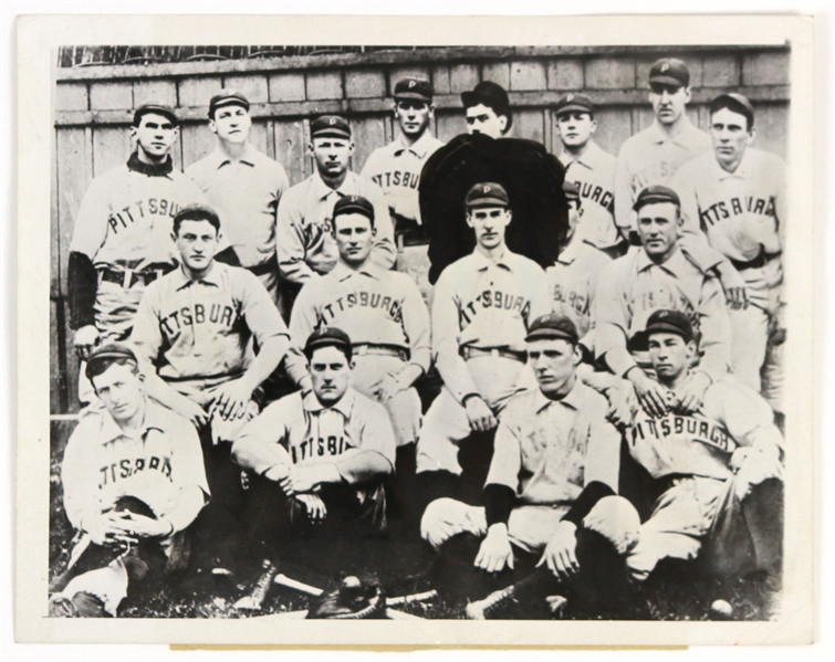 1894 Connie Mack Pittsburgh Pirates Original 7"x 9" Team Photo 