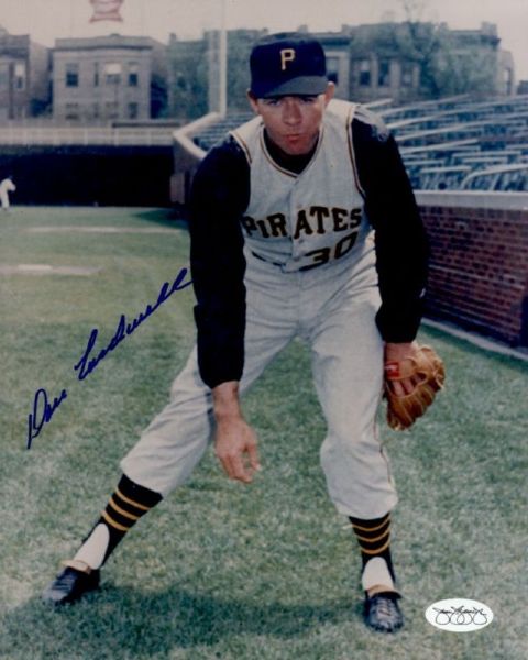 1963-66 Pittsburgh Pirates Don Cardwell Autographed 8x10 Color Photo *JSA*