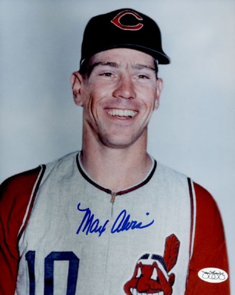 1962-69 Cleveland Indians Max Alvis Autographed 8x10 Color Photo (*JSA*)