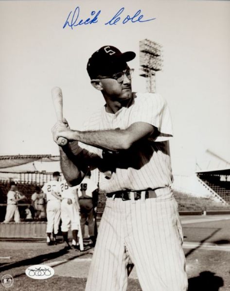 1951 St. Louis Cardinals Dick Cole Autographed 8x10 Photo (JSA)