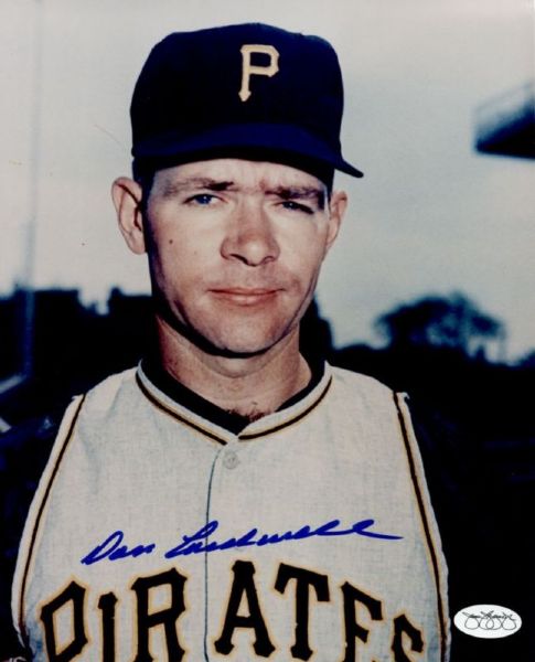 1963-66 Pittsburgh Pirates Don Cardwell Auto 8x10 Color Photo (JSA)