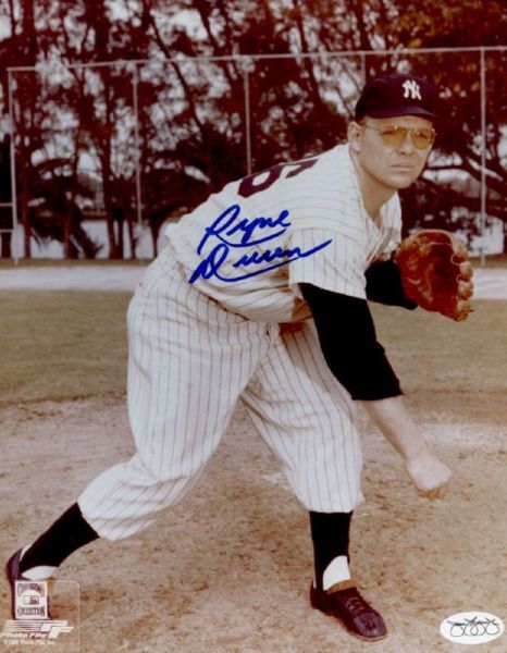 1958-61 New York Yankees Ryne Duren Autographed 8x10 Color Photo (JSA)