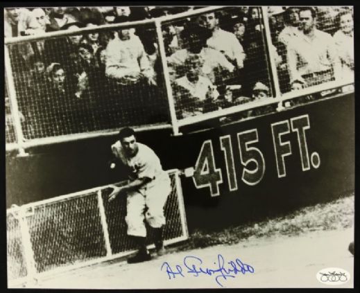1947 Al Gionfriddo Brooklyn Dodgers Signed 8" x 10" Photo *JSA*