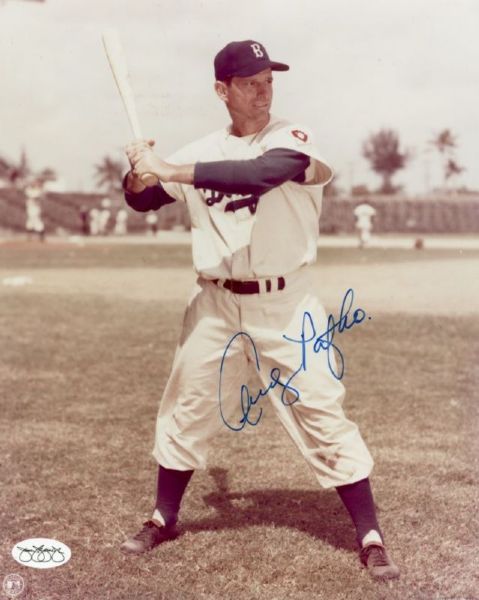 1951-52 Brooklyn Dodgers Andy Pafko Autographed 8x10 Photo *JSA* 