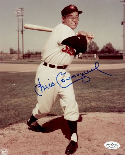 1956-58 Cleveland Indians Chico Carrasquel Autographed 8x10 Photo *JSA*