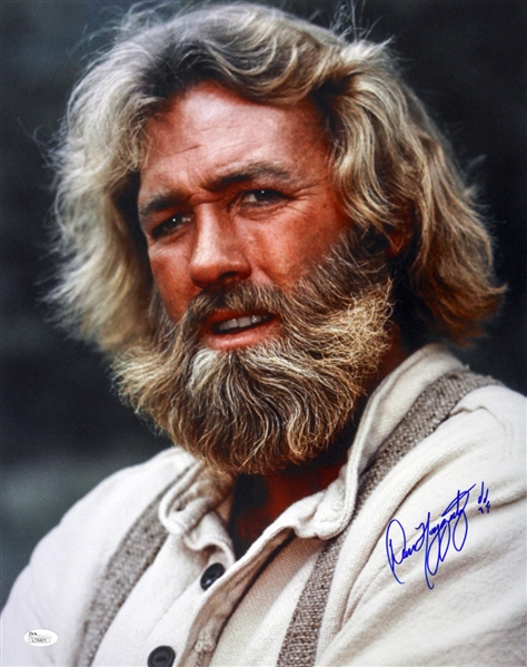 1977-1978 Dan Haggerty The Life and Times of Grizzly Adams Signed LE 11x14 Color Photo (JSA)
