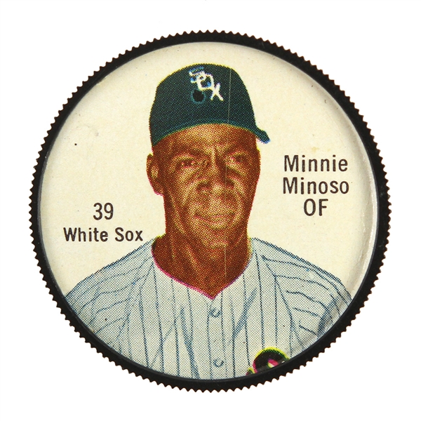 1962 Minnie Minoso Chicago White Sox 1 1/2" Salada Baseball Coin 