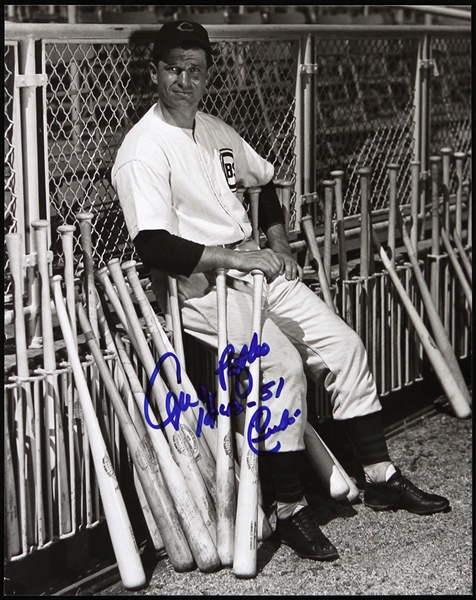 1943-1951 Andy Pafko Chicago Cubs Signed 8"x 10" B&W Photo (JSA)